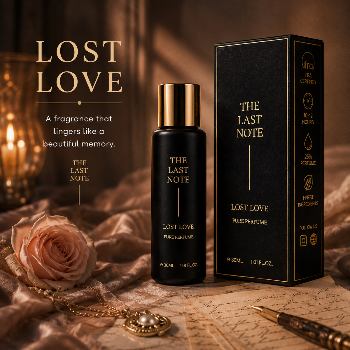 The Last Note Lost Love Chapter 2 perfume bottle, 30ML pure perfume